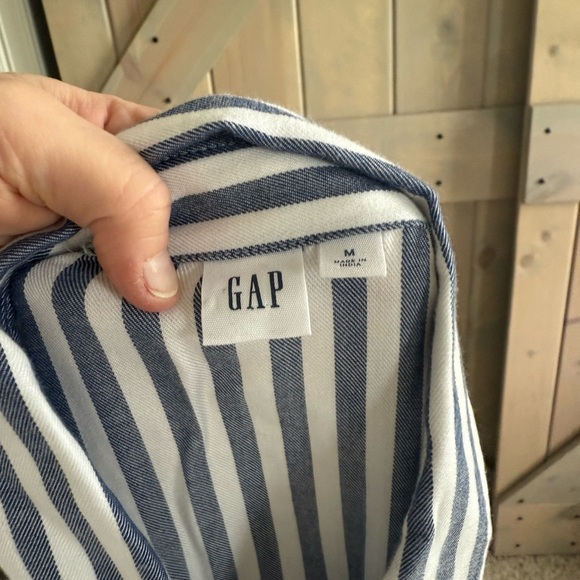 LIKE NEW Gap Tie Waist Midi Shirt Dress - Picture 4 of 11